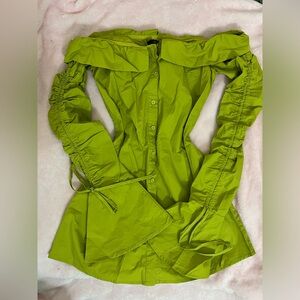 Forever 21 green off shoulder dress